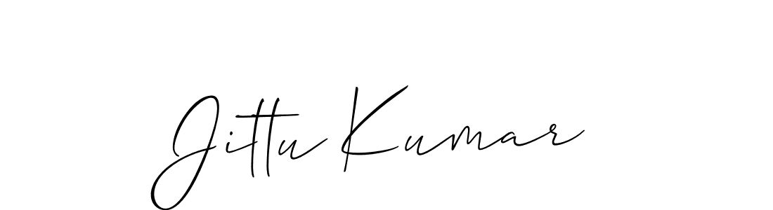 Jittu Kumar stylish signature style. Best Handwritten Sign (Allison_Script) for my name. Handwritten Signature Collection Ideas for my name Jittu Kumar. Jittu Kumar signature style 2 images and pictures png