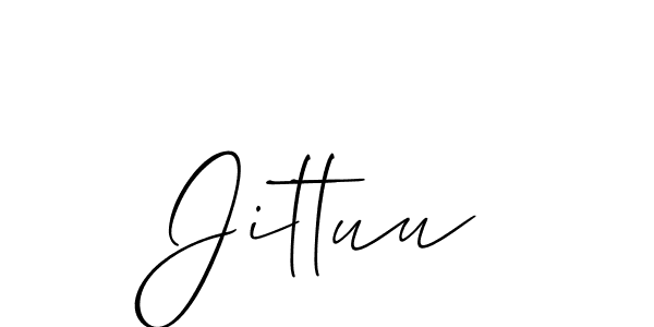 if you are searching for the best signature style for your name Jittuu. so please give up your signature search. here we have designed multiple signature styles  using Allison_Script. Jittuu signature style 2 images and pictures png