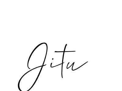 Also we have Jitu name is the best signature style. Create professional handwritten signature collection using Allison_Script autograph style. Jitu signature style 2 images and pictures png