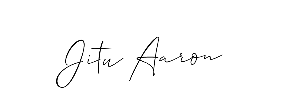 How to Draw Jitu Aaron signature style? Allison_Script is a latest design signature styles for name Jitu Aaron. Jitu Aaron signature style 2 images and pictures png