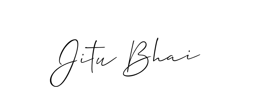 The best way (Allison_Script) to make a short signature is to pick only two or three words in your name. The name Jitu Bhai include a total of six letters. For converting this name. Jitu Bhai signature style 2 images and pictures png