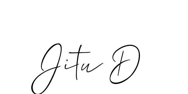 Once you've used our free online signature maker to create your best signature Allison_Script style, it's time to enjoy all of the benefits that Jitu D name signing documents. Jitu D signature style 2 images and pictures png