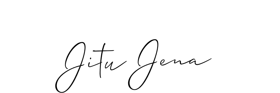 Also we have Jitu Jena name is the best signature style. Create professional handwritten signature collection using Allison_Script autograph style. Jitu Jena signature style 2 images and pictures png