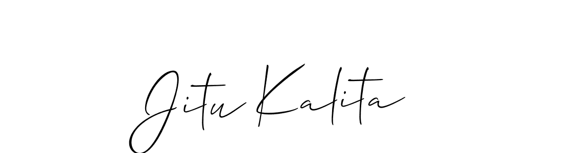 Jitu Kalita stylish signature style. Best Handwritten Sign (Allison_Script) for my name. Handwritten Signature Collection Ideas for my name Jitu Kalita. Jitu Kalita signature style 2 images and pictures png