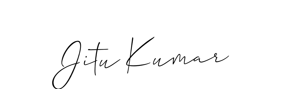 Once you've used our free online signature maker to create your best signature Allison_Script style, it's time to enjoy all of the benefits that Jitu Kumar name signing documents. Jitu Kumar signature style 2 images and pictures png
