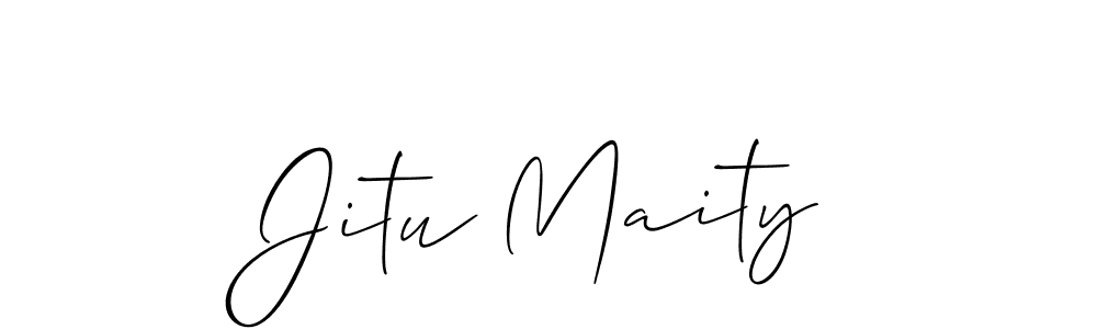 Make a short Jitu Maity signature style. Manage your documents anywhere anytime using Allison_Script. Create and add eSignatures, submit forms, share and send files easily. Jitu Maity signature style 2 images and pictures png