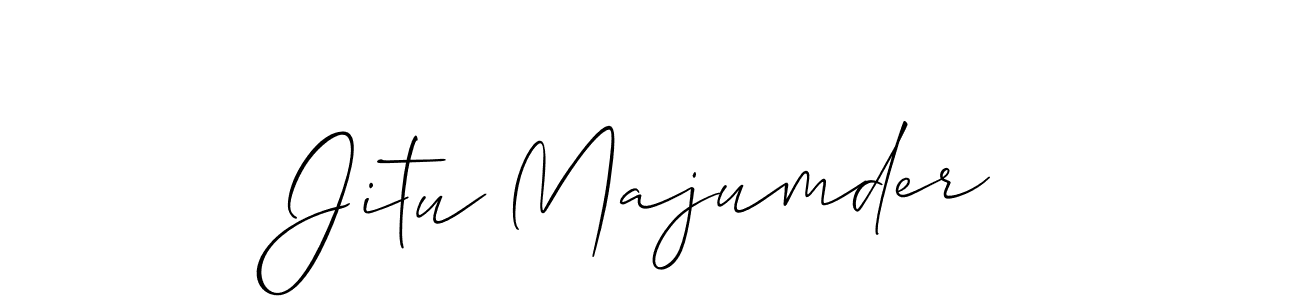 You should practise on your own different ways (Allison_Script) to write your name (Jitu Majumder) in signature. don't let someone else do it for you. Jitu Majumder signature style 2 images and pictures png