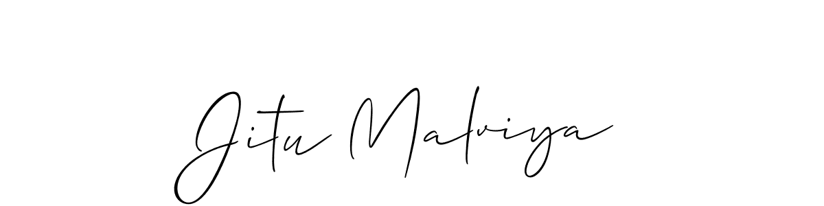 How to make Jitu Malviya name signature. Use Allison_Script style for creating short signs online. This is the latest handwritten sign. Jitu Malviya signature style 2 images and pictures png