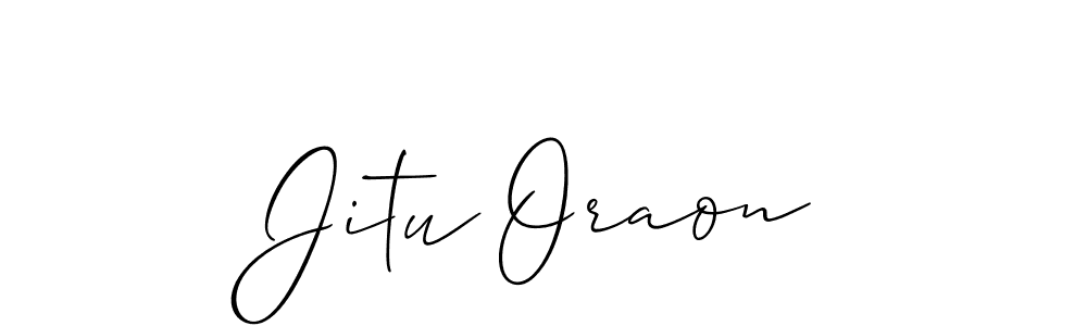 Best and Professional Signature Style for Jitu Oraon. Allison_Script Best Signature Style Collection. Jitu Oraon signature style 2 images and pictures png