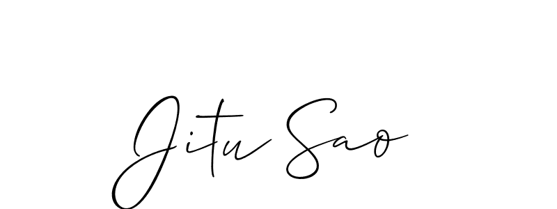 See photos of Jitu Sao official signature by Spectra . Check more albums & portfolios. Read reviews & check more about Allison_Script font. Jitu Sao signature style 2 images and pictures png