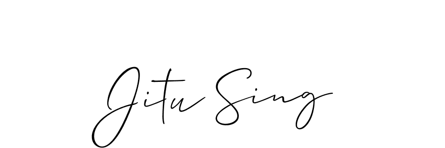 Make a short Jitu Sing signature style. Manage your documents anywhere anytime using Allison_Script. Create and add eSignatures, submit forms, share and send files easily. Jitu Sing signature style 2 images and pictures png