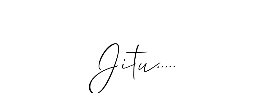 Create a beautiful signature design for name Jitu...... With this signature (Allison_Script) fonts, you can make a handwritten signature for free. Jitu..... signature style 2 images and pictures png