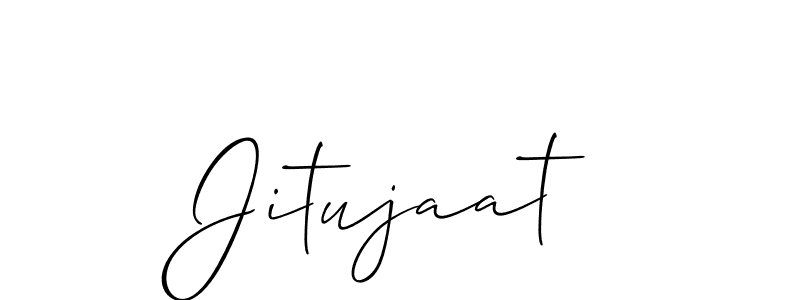 How to make Jitujaat signature? Allison_Script is a professional autograph style. Create handwritten signature for Jitujaat name. Jitujaat signature style 2 images and pictures png