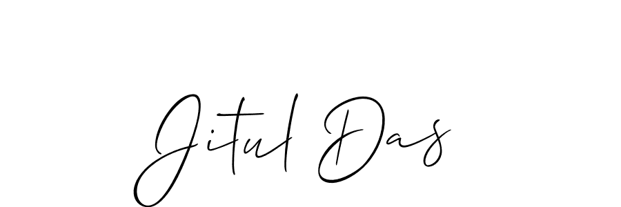 How to make Jitul Das name signature. Use Allison_Script style for creating short signs online. This is the latest handwritten sign. Jitul Das signature style 2 images and pictures png