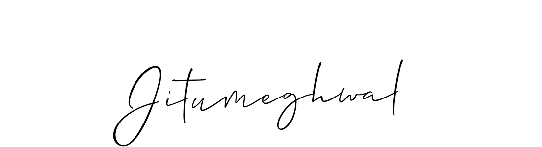 Create a beautiful signature design for name Jitumeghwal. With this signature (Allison_Script) fonts, you can make a handwritten signature for free. Jitumeghwal signature style 2 images and pictures png