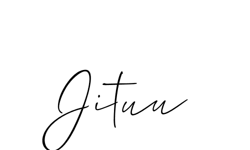 You should practise on your own different ways (Allison_Script) to write your name (Jituu) in signature. don't let someone else do it for you. Jituu signature style 2 images and pictures png