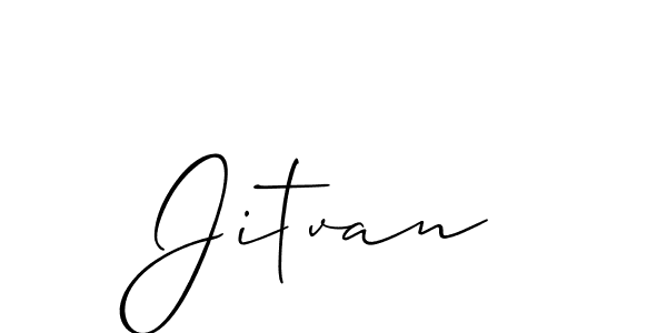 Design your own signature with our free online signature maker. With this signature software, you can create a handwritten (Allison_Script) signature for name Jitvan. Jitvan signature style 2 images and pictures png