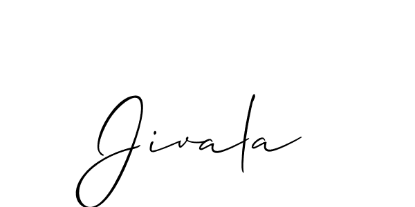 Make a beautiful signature design for name Jivala. With this signature (Allison_Script) style, you can create a handwritten signature for free. Jivala signature style 2 images and pictures png