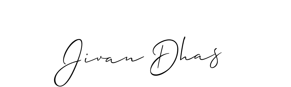 Jivan Dhas stylish signature style. Best Handwritten Sign (Allison_Script) for my name. Handwritten Signature Collection Ideas for my name Jivan Dhas. Jivan Dhas signature style 2 images and pictures png
