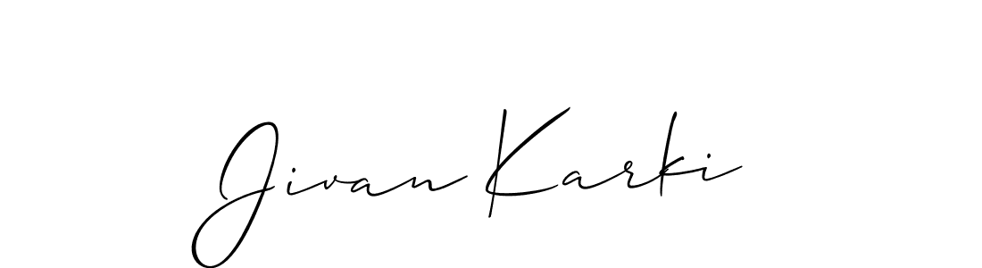 Once you've used our free online signature maker to create your best signature Allison_Script style, it's time to enjoy all of the benefits that Jivan Karki name signing documents. Jivan Karki signature style 2 images and pictures png