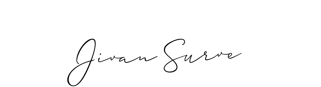 Make a beautiful signature design for name Jivan Surve. Use this online signature maker to create a handwritten signature for free. Jivan Surve signature style 2 images and pictures png
