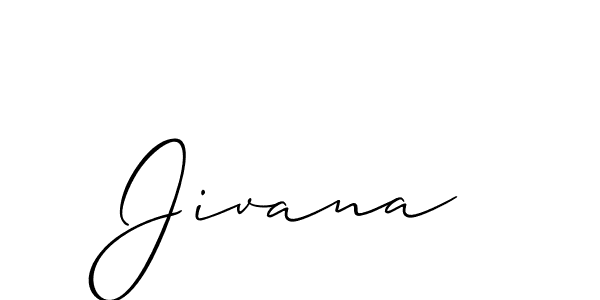 Allison_Script is a professional signature style that is perfect for those who want to add a touch of class to their signature. It is also a great choice for those who want to make their signature more unique. Get Jivana name to fancy signature for free. Jivana signature style 2 images and pictures png