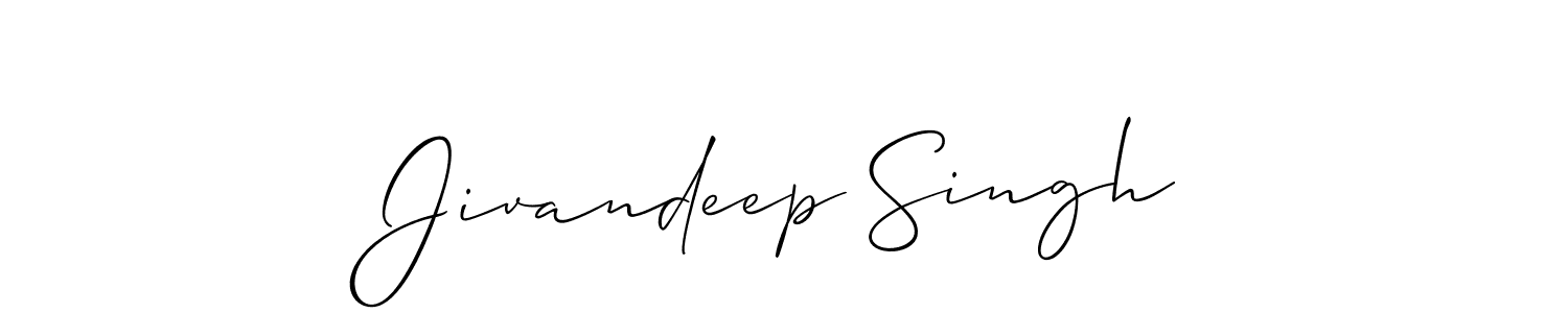 The best way (Allison_Script) to make a short signature is to pick only two or three words in your name. The name Jivandeep Singh include a total of six letters. For converting this name. Jivandeep Singh signature style 2 images and pictures png