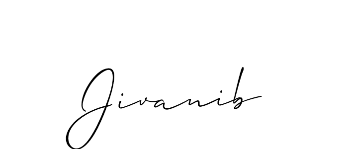 It looks lik you need a new signature style for name Jivanib. Design unique handwritten (Allison_Script) signature with our free signature maker in just a few clicks. Jivanib signature style 2 images and pictures png