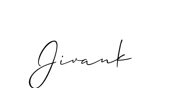 Best and Professional Signature Style for Jivank. Allison_Script Best Signature Style Collection. Jivank signature style 2 images and pictures png