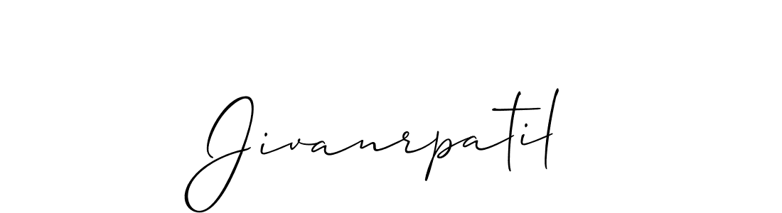 How to make Jivanrpatil name signature. Use Allison_Script style for creating short signs online. This is the latest handwritten sign. Jivanrpatil signature style 2 images and pictures png