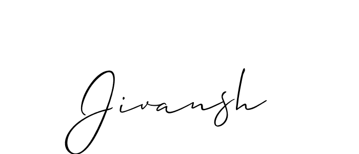 Best and Professional Signature Style for Jivansh. Allison_Script Best Signature Style Collection. Jivansh signature style 2 images and pictures png