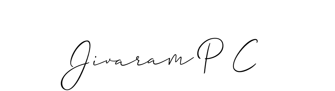 This is the best signature style for the Jivaram P C name. Also you like these signature font (Allison_Script). Mix name signature. Jivaram P C signature style 2 images and pictures png