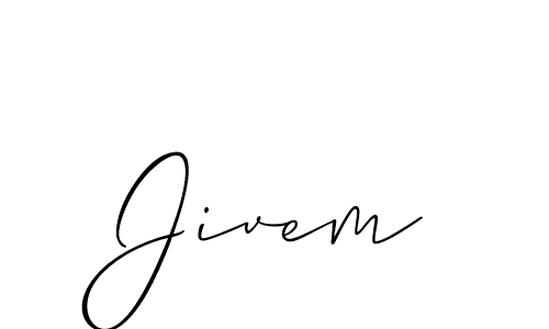 Best and Professional Signature Style for Jivem. Allison_Script Best Signature Style Collection. Jivem signature style 2 images and pictures png