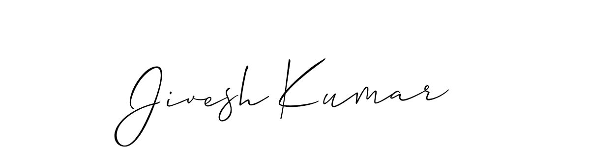 Also You can easily find your signature by using the search form. We will create Jivesh Kumar name handwritten signature images for you free of cost using Allison_Script sign style. Jivesh Kumar signature style 2 images and pictures png