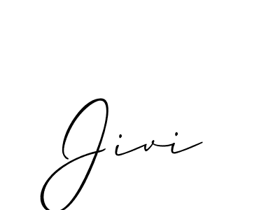 Design your own signature with our free online signature maker. With this signature software, you can create a handwritten (Allison_Script) signature for name Jivi. Jivi signature style 2 images and pictures png