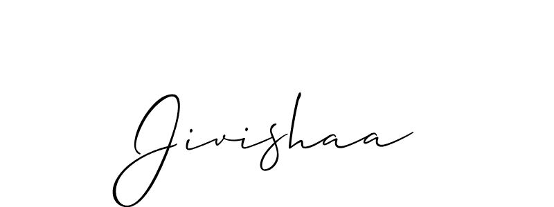 Allison_Script is a professional signature style that is perfect for those who want to add a touch of class to their signature. It is also a great choice for those who want to make their signature more unique. Get Jivishaa name to fancy signature for free. Jivishaa signature style 2 images and pictures png