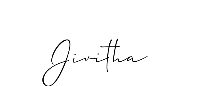 Also You can easily find your signature by using the search form. We will create Jivitha name handwritten signature images for you free of cost using Allison_Script sign style. Jivitha signature style 2 images and pictures png