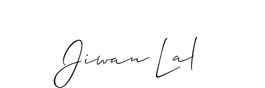 Jiwan Lal stylish signature style. Best Handwritten Sign (Allison_Script) for my name. Handwritten Signature Collection Ideas for my name Jiwan Lal. Jiwan Lal signature style 2 images and pictures png