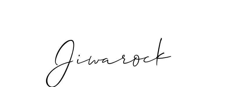 Make a beautiful signature design for name Jiwarock. With this signature (Allison_Script) style, you can create a handwritten signature for free. Jiwarock signature style 2 images and pictures png