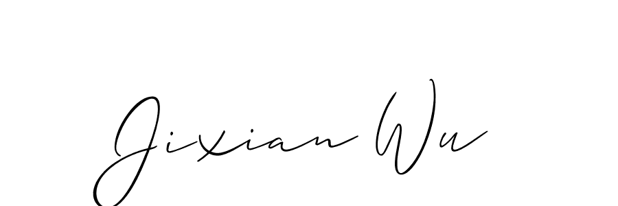 How to make Jixian Wu signature? Allison_Script is a professional autograph style. Create handwritten signature for Jixian Wu name. Jixian Wu signature style 2 images and pictures png