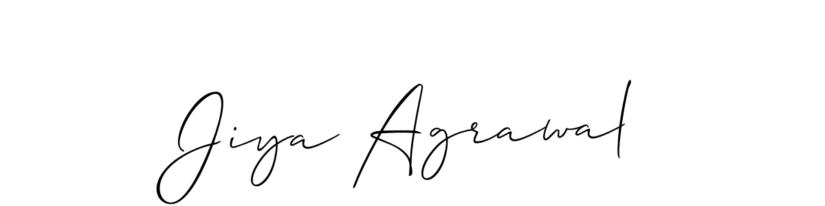 if you are searching for the best signature style for your name Jiya Agrawal. so please give up your signature search. here we have designed multiple signature styles  using Allison_Script. Jiya Agrawal signature style 2 images and pictures png