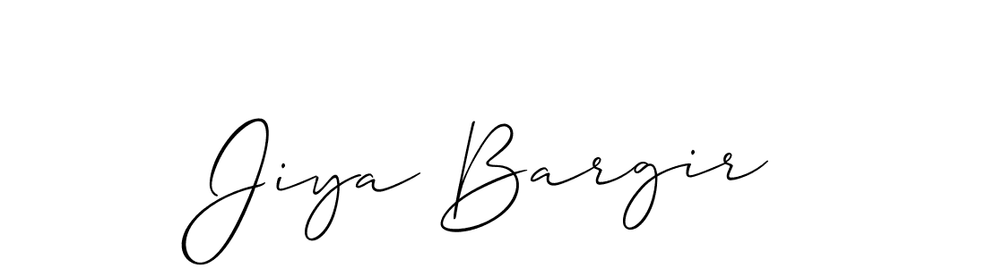if you are searching for the best signature style for your name Jiya Bargir. so please give up your signature search. here we have designed multiple signature styles  using Allison_Script. Jiya Bargir signature style 2 images and pictures png