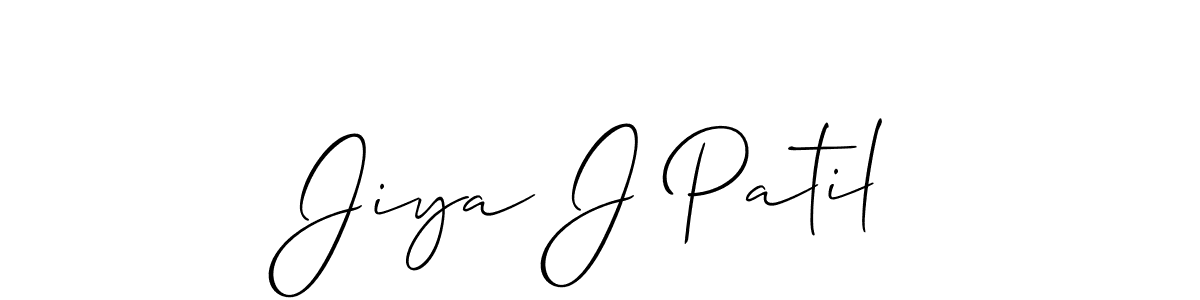 You should practise on your own different ways (Allison_Script) to write your name (Jiya J Patil) in signature. don't let someone else do it for you. Jiya J Patil signature style 2 images and pictures png