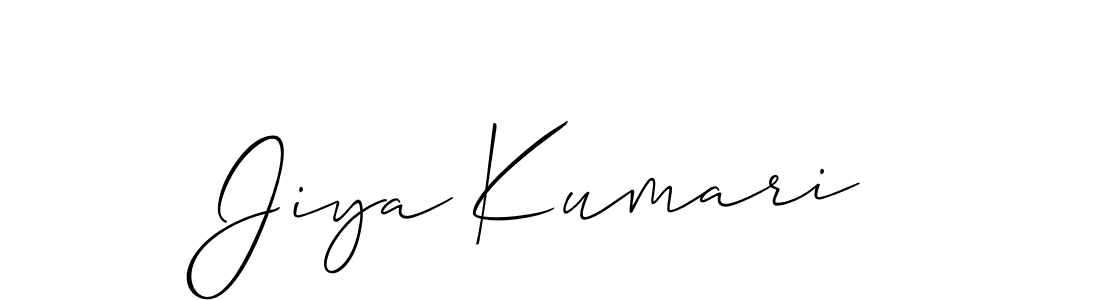 Best and Professional Signature Style for Jiya Kumari. Allison_Script Best Signature Style Collection. Jiya Kumari signature style 2 images and pictures png