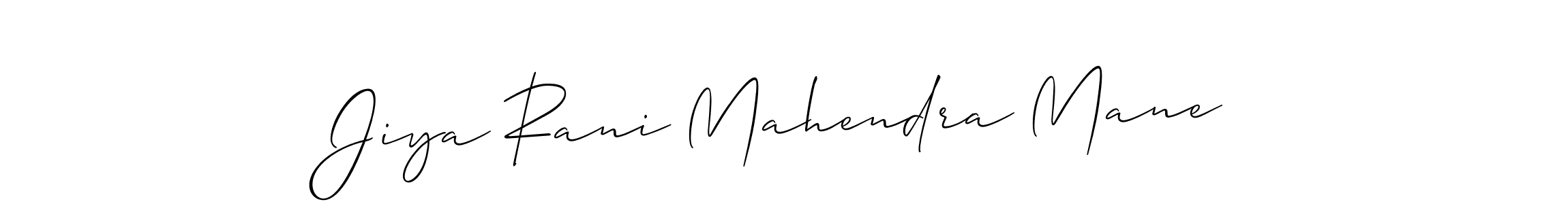 How to Draw Jiya Rani Mahendra Mane signature style? Allison_Script is a latest design signature styles for name Jiya Rani Mahendra Mane. Jiya Rani Mahendra Mane signature style 2 images and pictures png