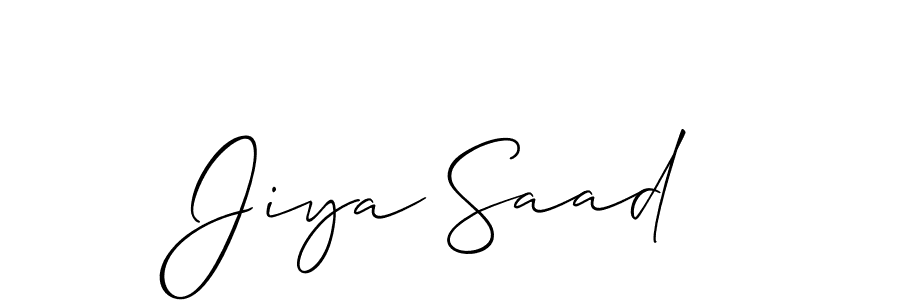 See photos of Jiya Saad official signature by Spectra . Check more albums & portfolios. Read reviews & check more about Allison_Script font. Jiya Saad signature style 2 images and pictures png