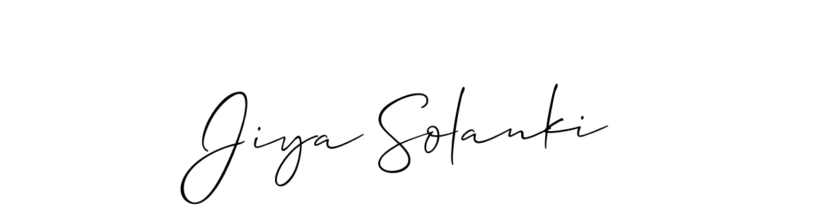 Make a beautiful signature design for name Jiya Solanki. Use this online signature maker to create a handwritten signature for free. Jiya Solanki signature style 2 images and pictures png