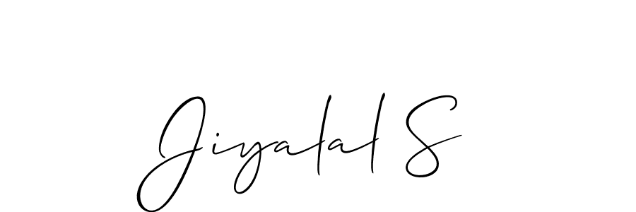 How to make Jiyalal S signature? Allison_Script is a professional autograph style. Create handwritten signature for Jiyalal S name. Jiyalal S signature style 2 images and pictures png