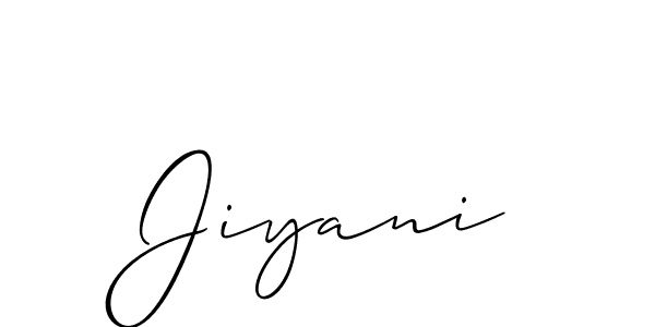 How to make Jiyani name signature. Use Allison_Script style for creating short signs online. This is the latest handwritten sign. Jiyani signature style 2 images and pictures png