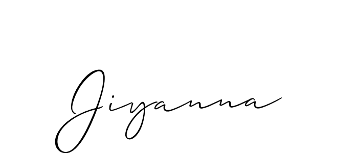 Allison_Script is a professional signature style that is perfect for those who want to add a touch of class to their signature. It is also a great choice for those who want to make their signature more unique. Get Jiyanna name to fancy signature for free. Jiyanna signature style 2 images and pictures png